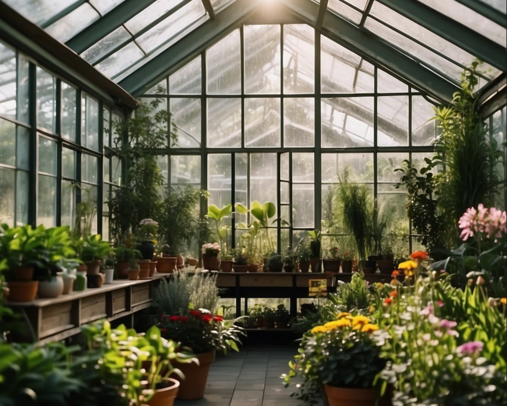 glass greenhouse